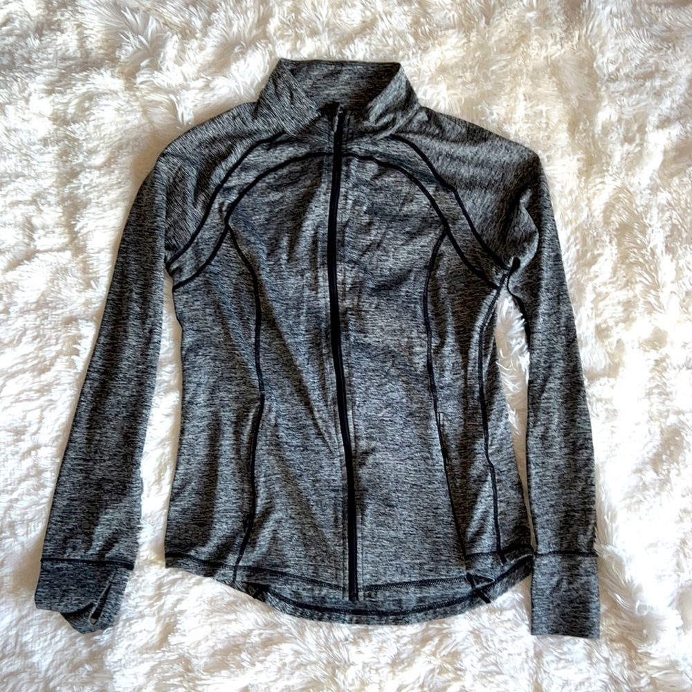 Ideology Gray Zip Up - size medium